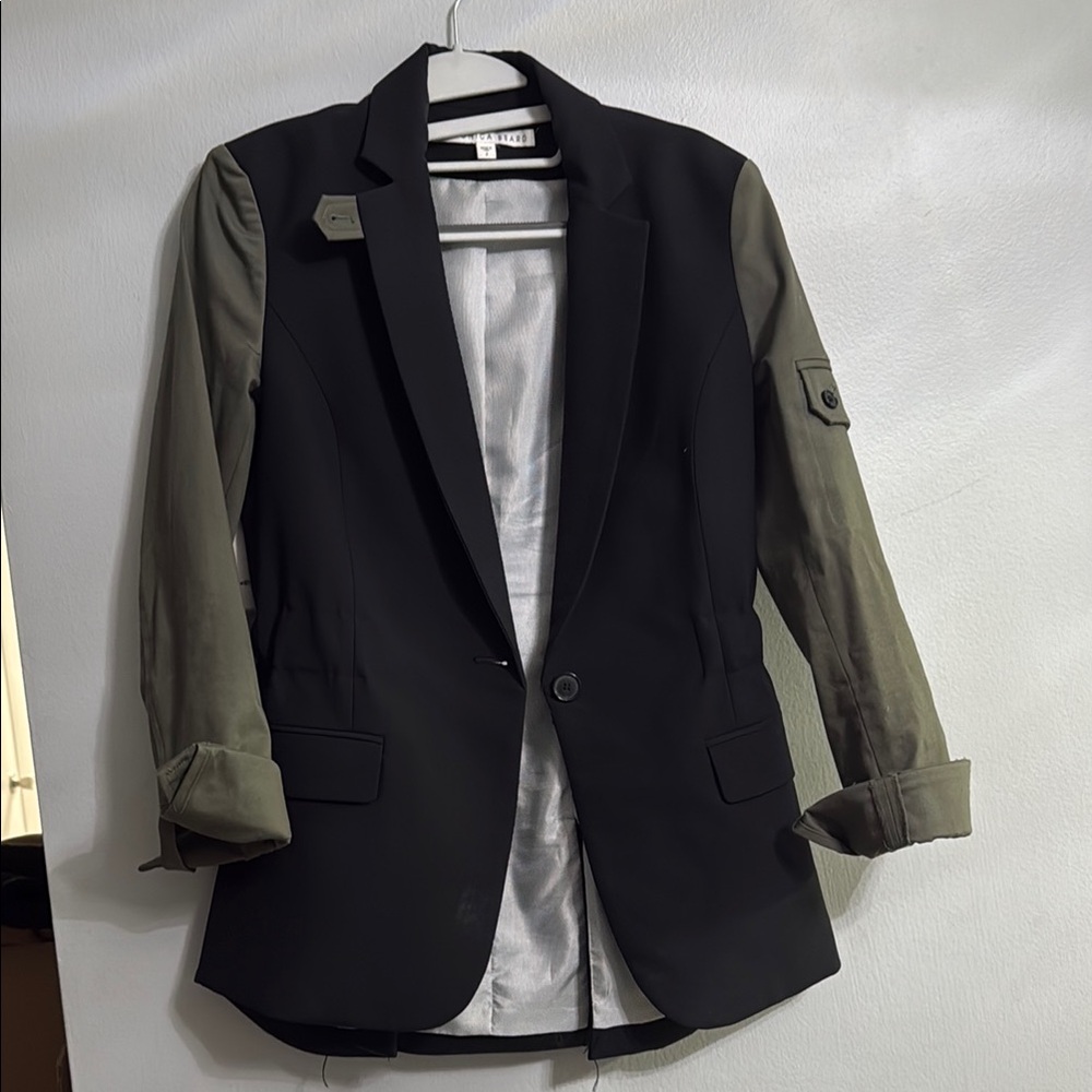 Veronica Beard Black and Olive Blazer